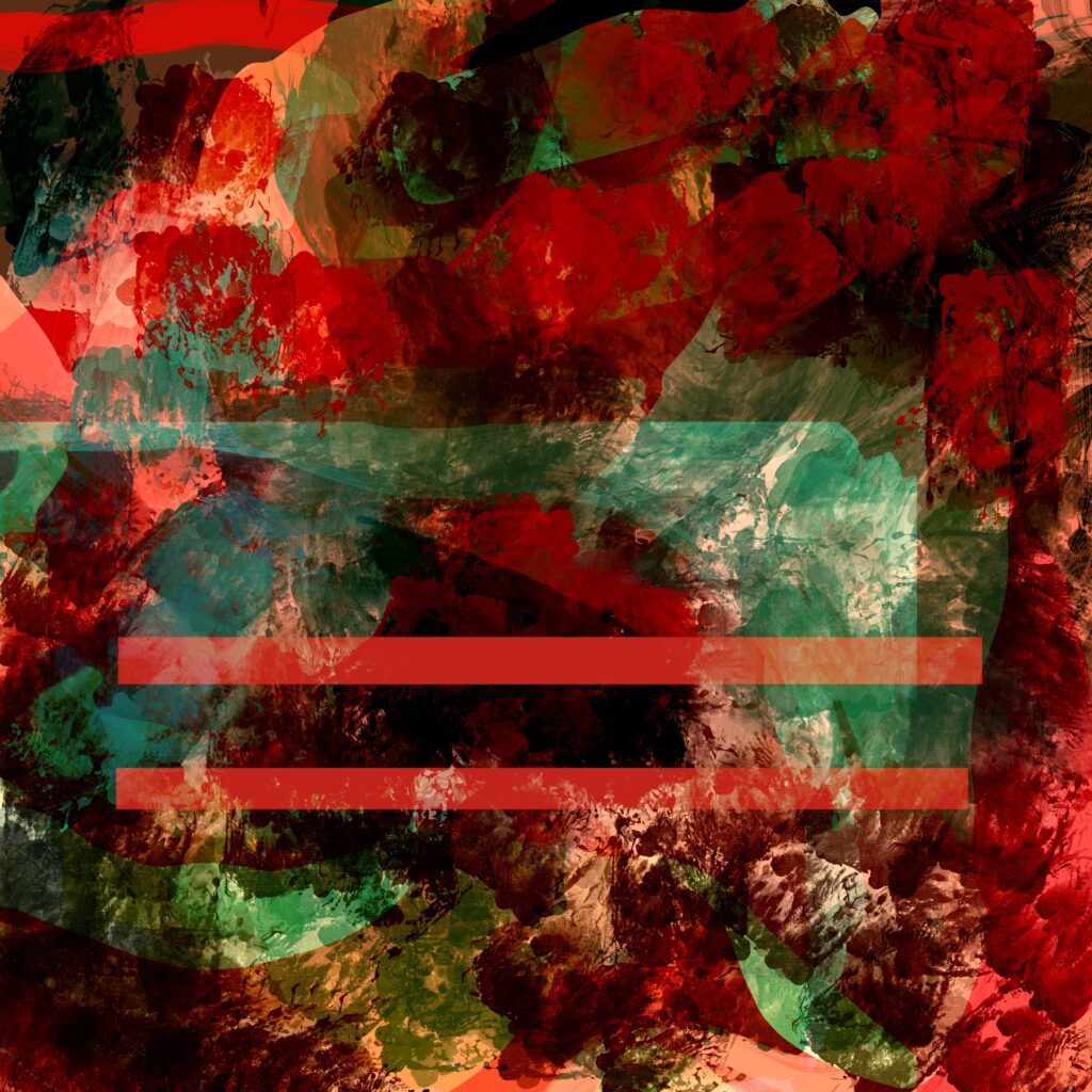 Digital painting, 100x100 cm, 2025 by Andrea M. Weiß