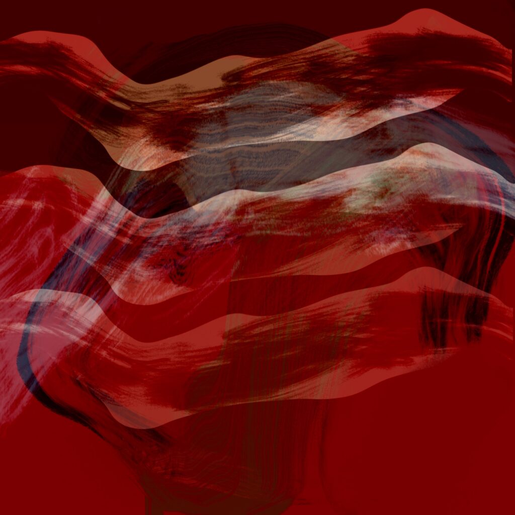 Digital painting by Andrea M. Weiß, 2025, 100 x 100 cm