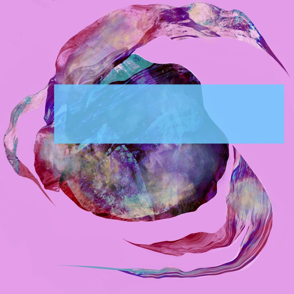 Contemporary abstract artwork from the ongoing Obstruction series by flash for empathy. Modern digital Paintings exploring internal resistance, perception and the illusion of blockage.
