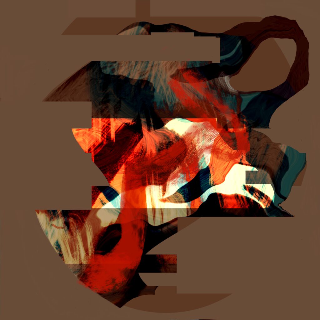 Contemporary Abstract Artwork from the ongoing Fracture Series by Flash for empathy, 2026.