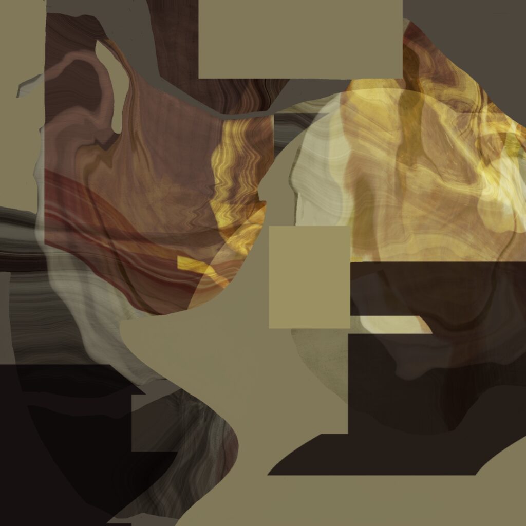 Contemporary abstract artwork "Fracture No. 2" is part of the ongoing fracture series by flash for empathy, 2026. this large-scale piece, 100 x 100 cm is part of a strictly limited edition of 5. No further editions will be produced.