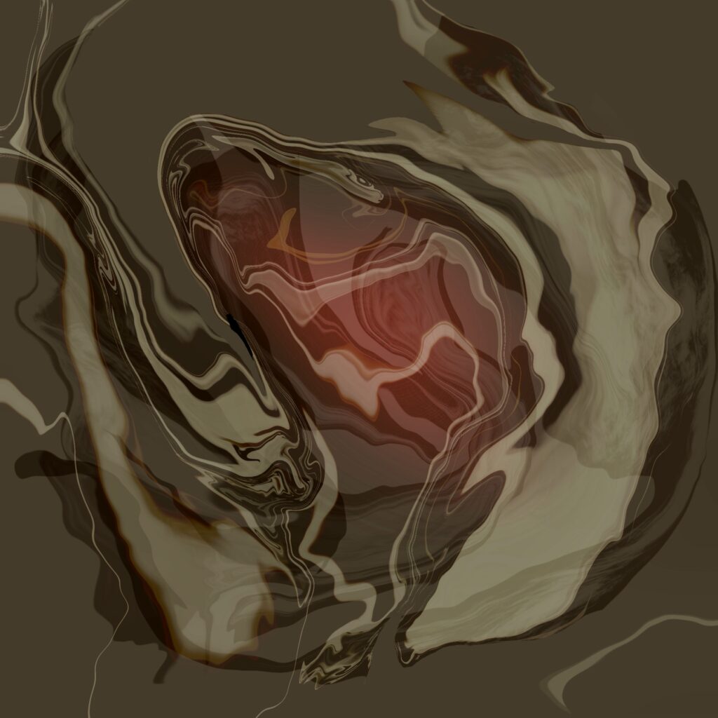 Modern abstract artwork from the ongoing Internalization series by flash for empathy, 2026.